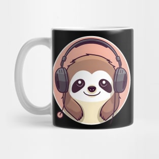 Sloth headphones Mug